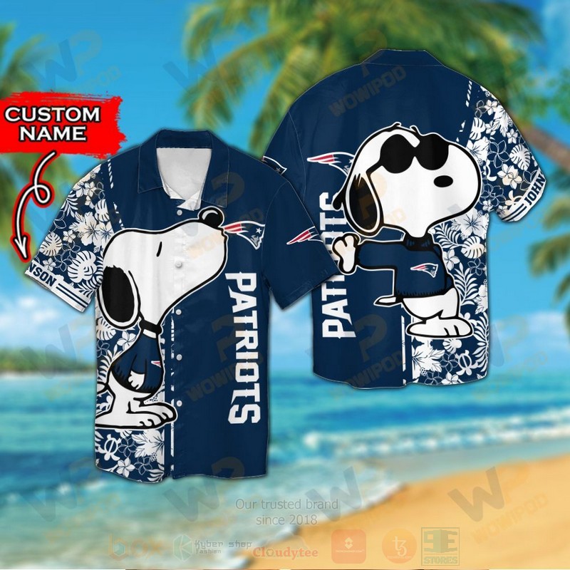 NFL_New_England_Patriots_and_Snoopy_Custom_Name_Hawaiian_Shirt_Short