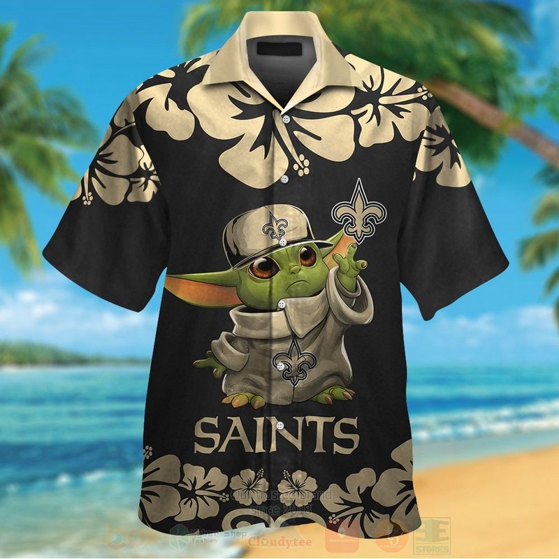 NFL_New_Orleans_Saints_Baby_Yoda_Hawaiian_Shirt_Short