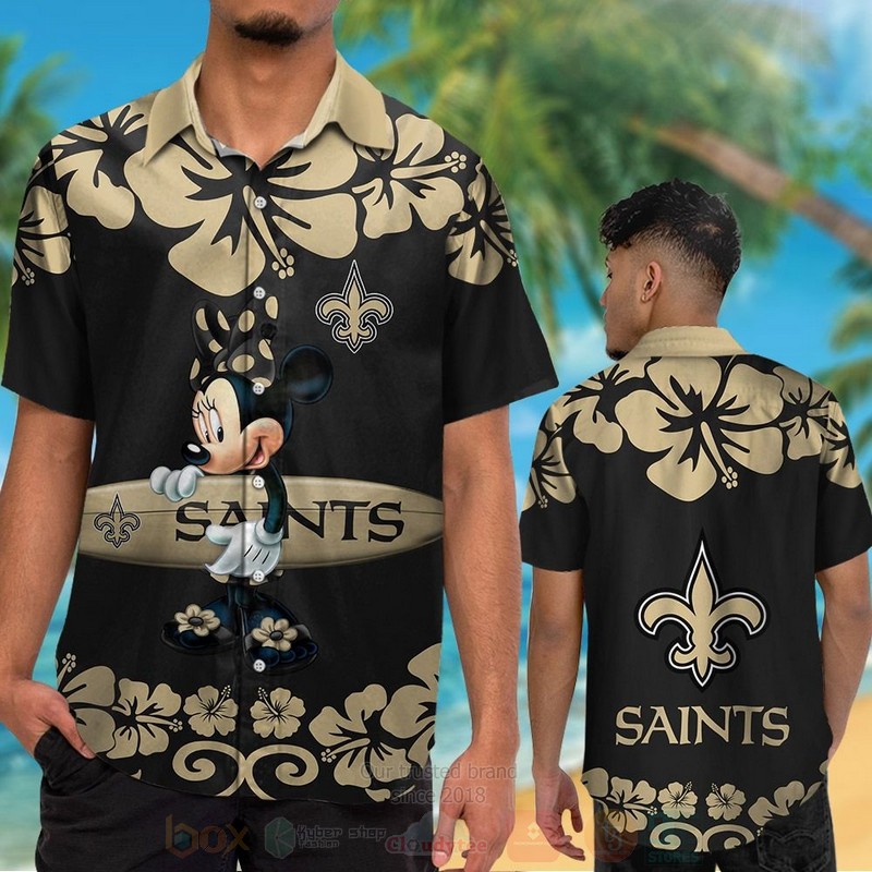 NFL_New_Orleans_Saints_and_Minnie_Mouse_Hawaiian_Shirt_Short_1