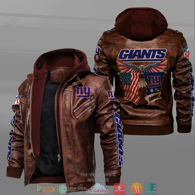 NFL_New_York_Giants_Eagle_American_flag_2d_leather_jacket_1