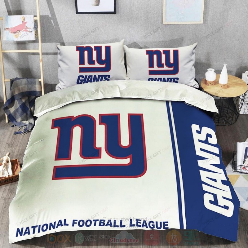 NFL_New_York_Giants_Inspired_White-Navy_Bedding_Set_1