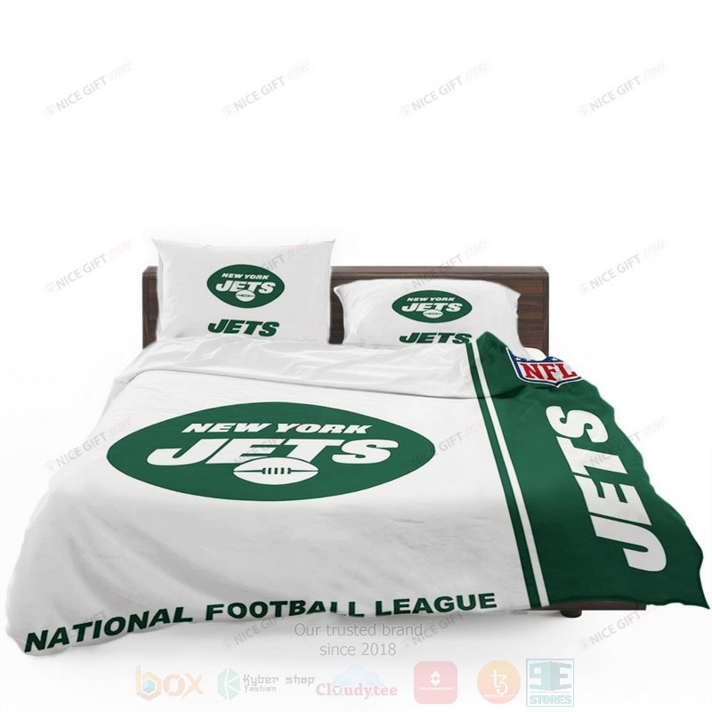 NFL_New_York_Jets_Inspired_Green-White_Bedding_Set