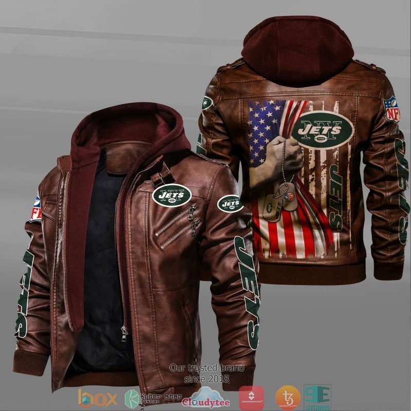 NFL_New_York_Jets_hold_American_flag_2d_leather_jacket_1