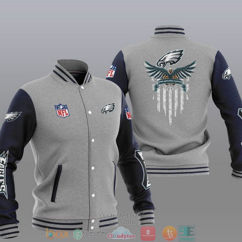 NFL_Philadelphia_Eagles_Eagle_Thin_Line_Flag_Varsity_Jacket_1