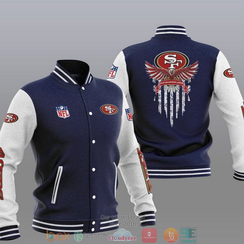 NFL_San_Francisco_49Ers_Eagle_Thin_Line_Flag_Varsity_Jacket_1_2