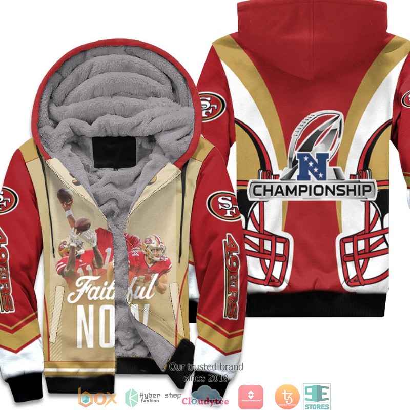 NFL_San_Francisco_49ers_Team_Great_Players_NFC_Championship_2022_Red_3D_Fleece_Hoodie