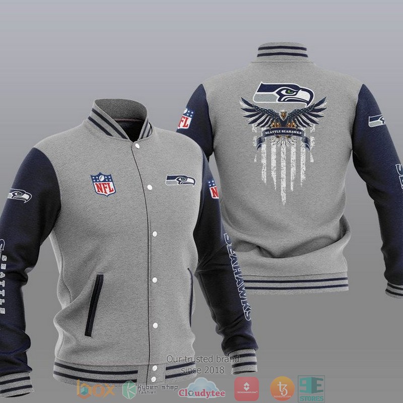 NFL_Seattle_Seahawks_Eagle_Thin_Line_Flag_Varsity_Jacket_1