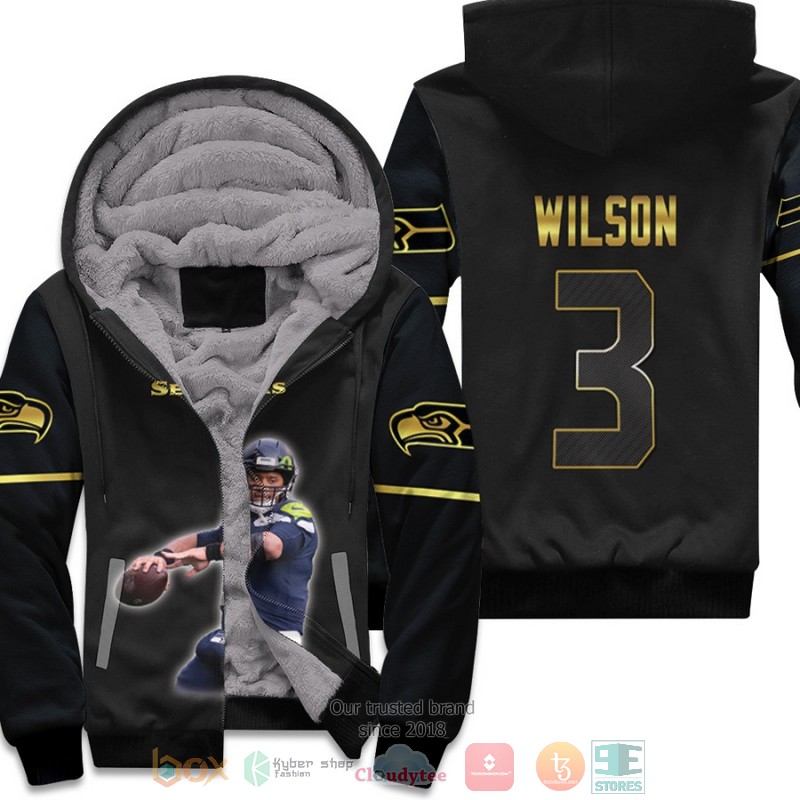 NFL_Seattle_Seahawks_Russell_Wilson_3_Black_fleece_hoodie