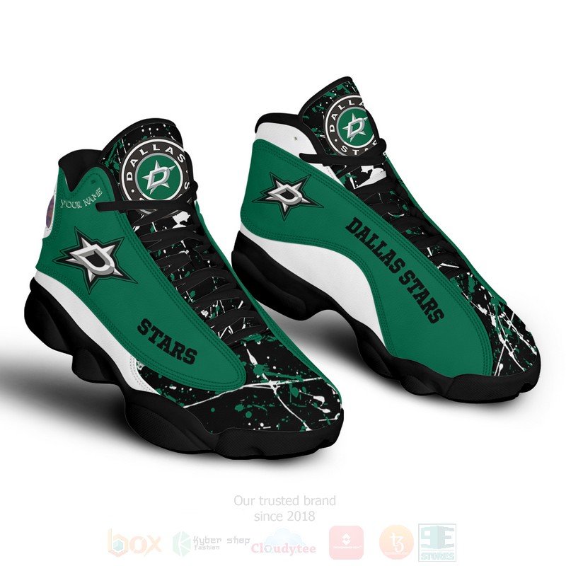 NHL_Dallas_Stars_Personalized_Air_Jordan_13_Shoes_1