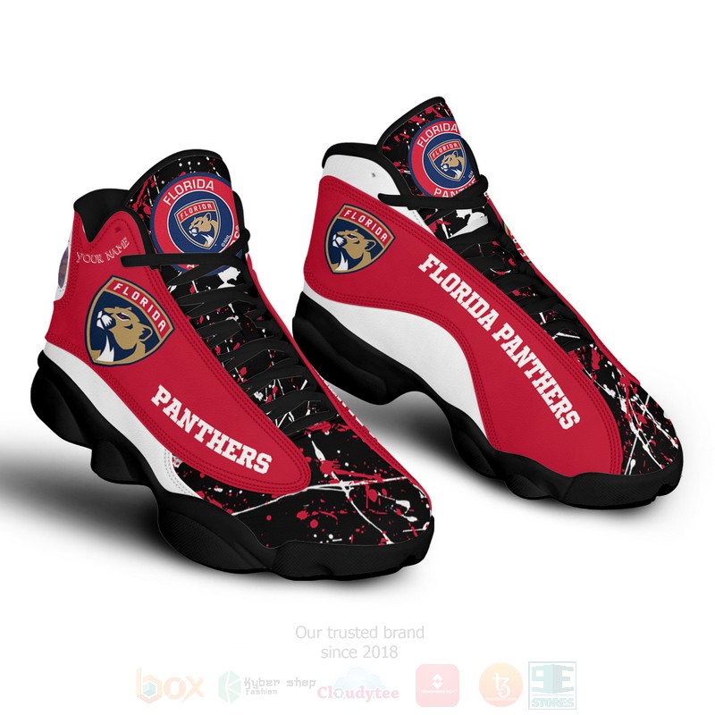 NHL_Florida_Panthers_Personalized_Air_Jordan_13_Shoes_1