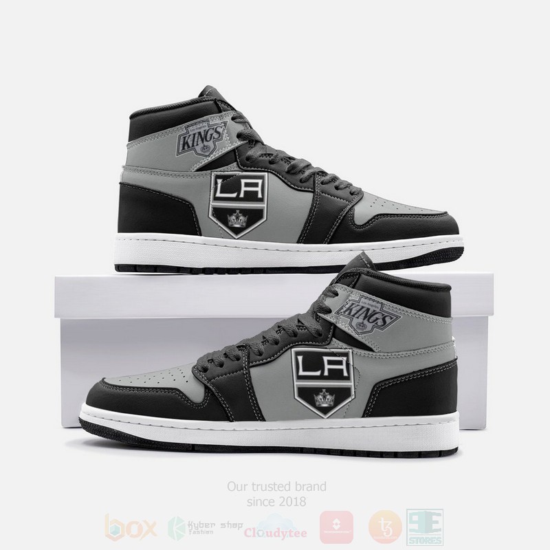NHL_Los_Angeles_Kings_Air_Jordan_1_High_Top_Shoes