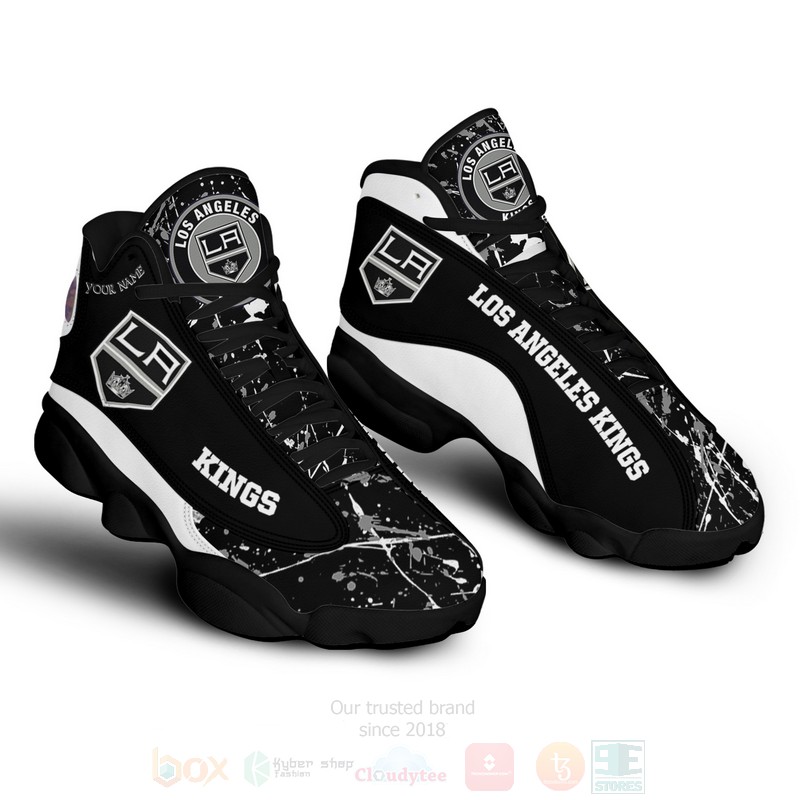 NHL_Los_Angeles_Kings_Personalized_Air_Jordan_13_Shoes_1
