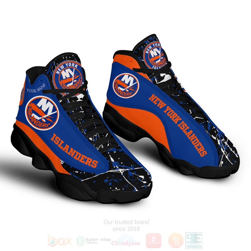 NHL_New_York_Islanders_Personalized_Air_Jordan_13_Shoes_1
