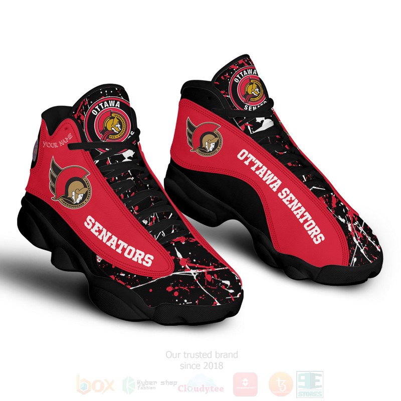 NHL_Ottawa_Senators_Personalized_Air_Jordan_13_Shoes_1