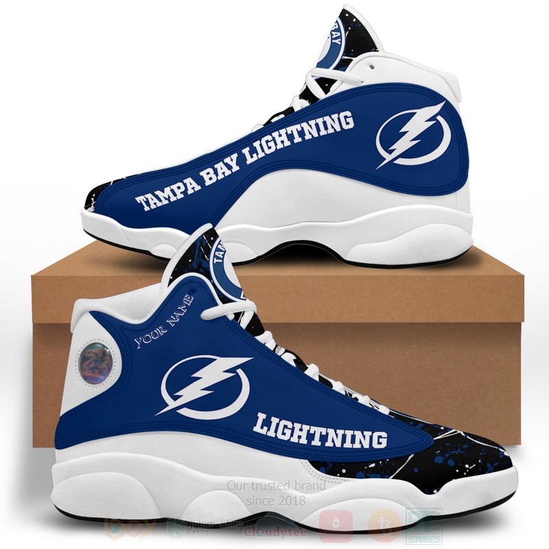 NHL_Tampa_Bay_Lightning_Personalized_Air_Jordan_13_Shoes
