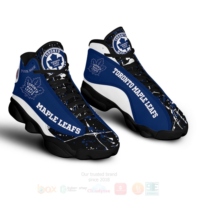 NHL_Toronto_Maple_Leafs_Personalized_Air_Jordan_13_Shoes_1