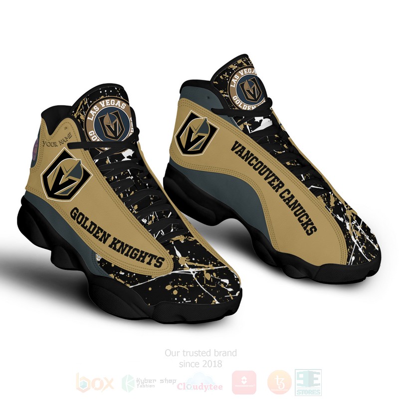 NHL_Vegas_Golden_Knights_Personalized_Air_Jordan_13_Shoes_1