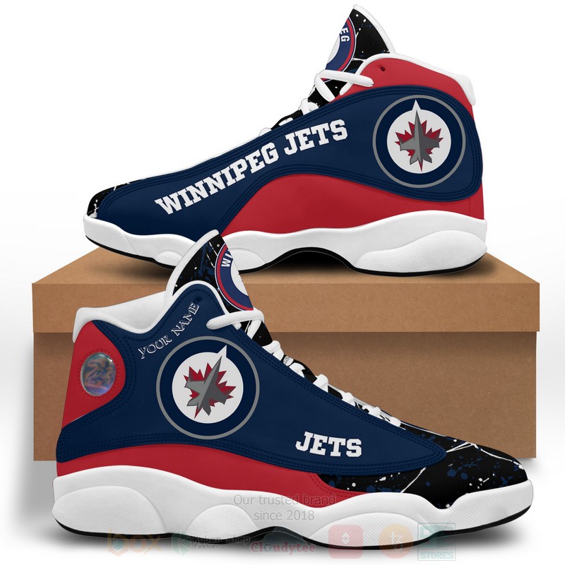 NHL_Winnipeg_Jets_Personalized_Air_Jordan_13_Shoes
