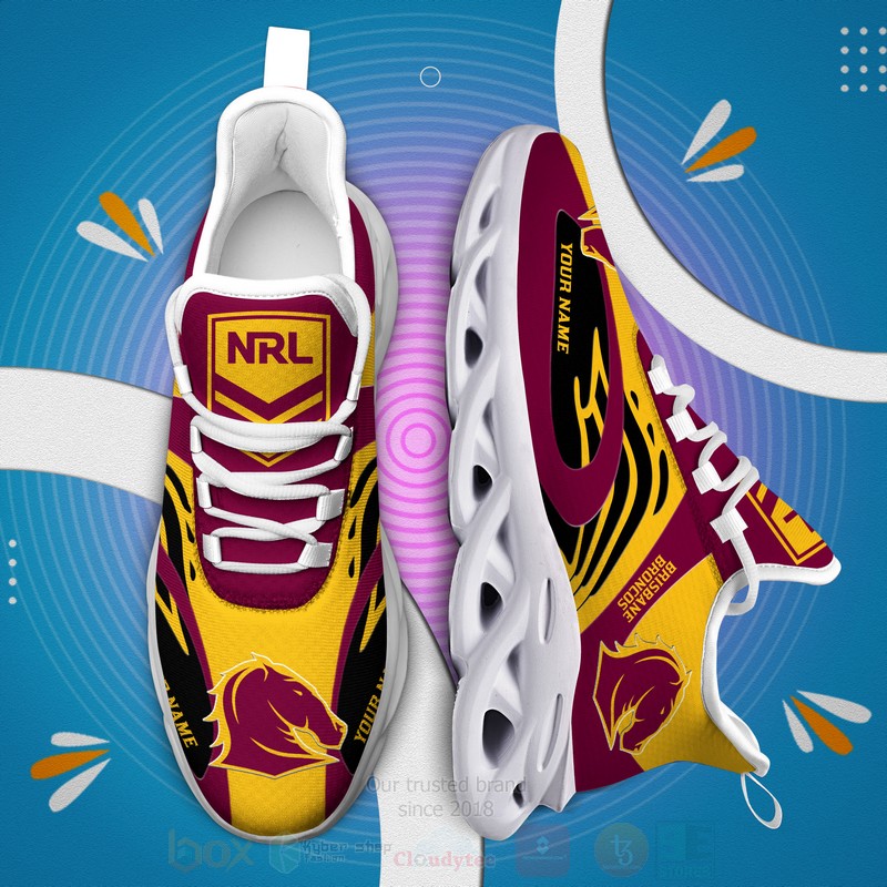 NRL_Brisbane_Broncos_Personalized_Clunky_Max_Soul_Shoes