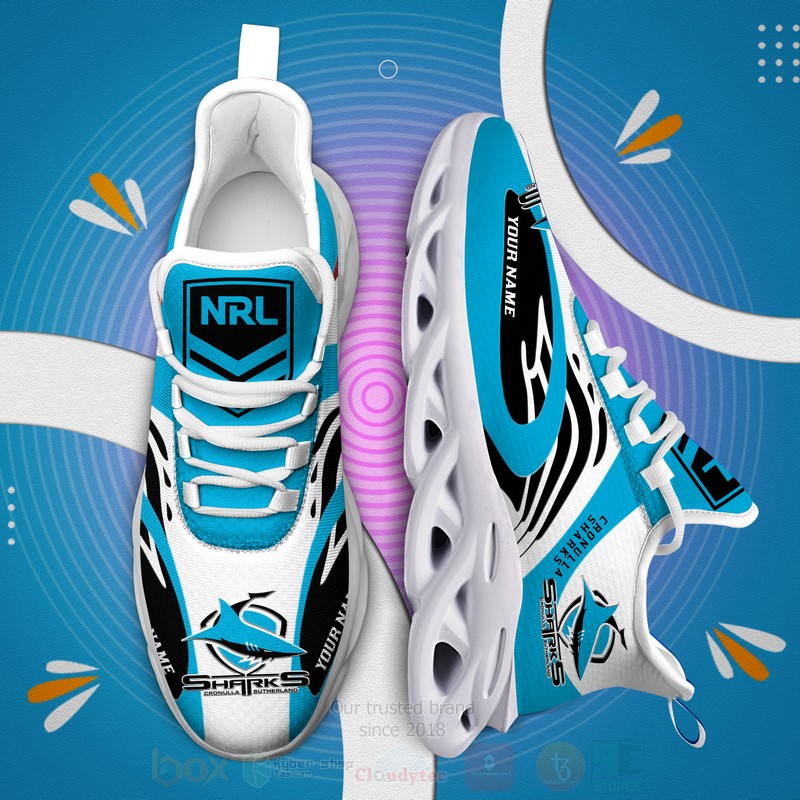 NRL_Cronulla_Sharks_Personalized_Clunky_Max_Soul_Shoes