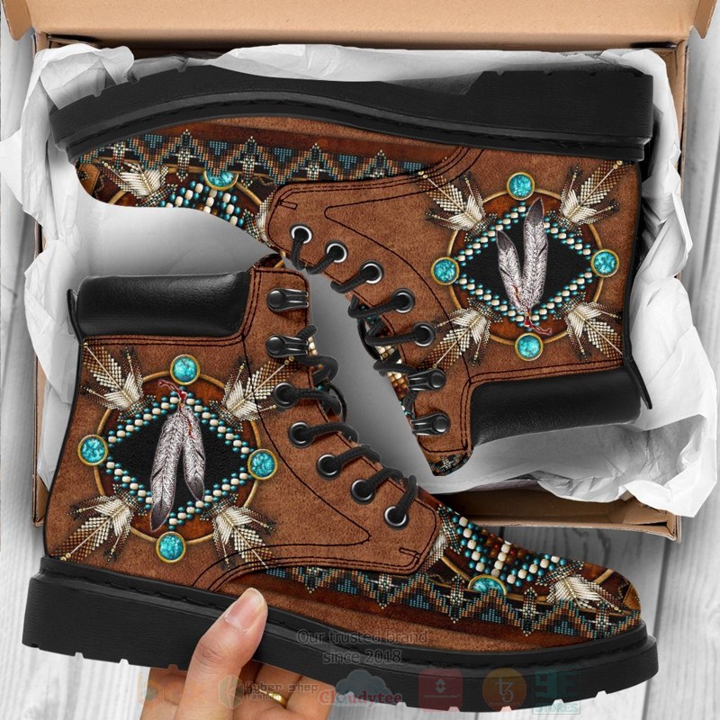 Native_Brown_Pattern_Timberland_Boots