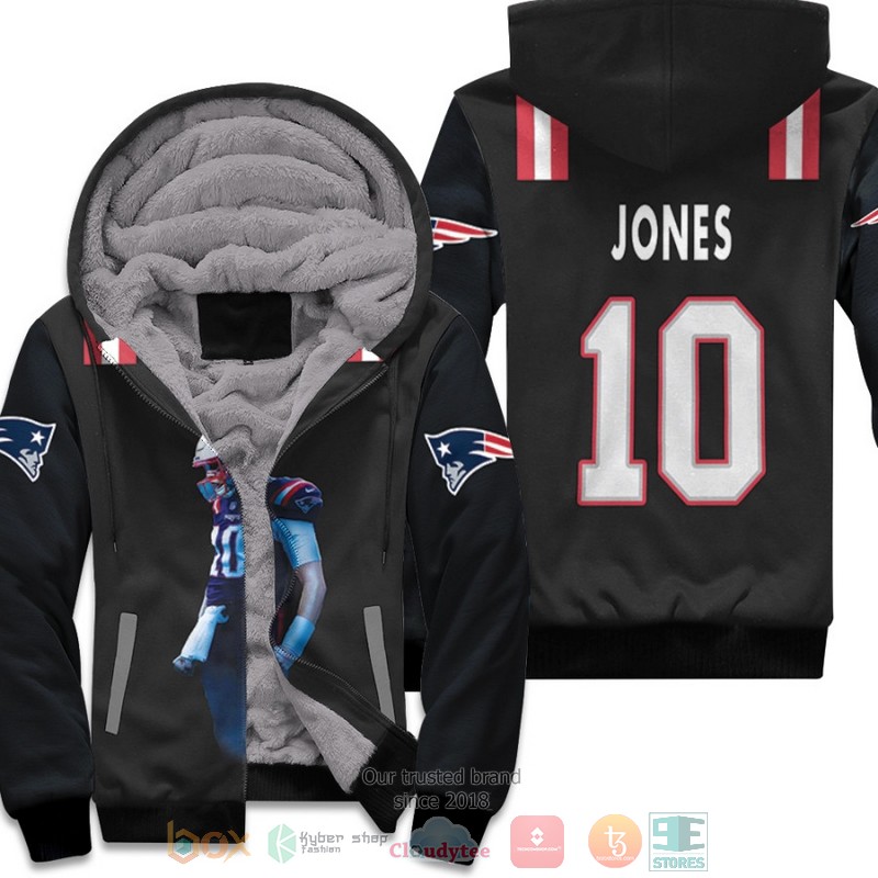 New_England_Patriots_Mac_Jones_10_NFL_Navy_2021_fleece_hoodie