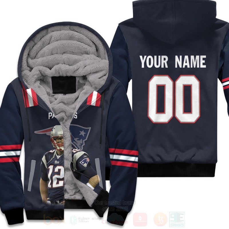 New_England_Patriots_Tom_Brady_12_NFL_Navy_Personalized_3D_Fleece_Hoodie