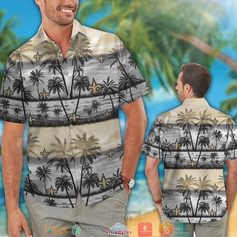 New_Orleans_Saints_Coconut_island_Hawaiian_Shirt_short_1