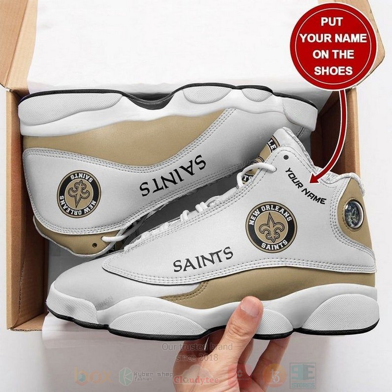 New_Orleans_Saints_NFL_Custom_Name_Air_Jordan_13_Shoes