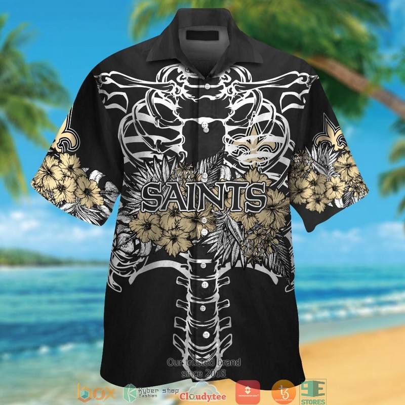 New_Orleans_Saints_backbone_hibisucs_Hawaiian_Shirt_short