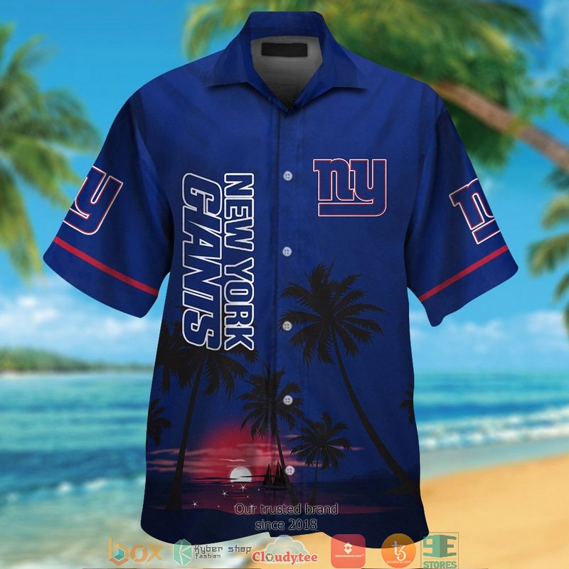 New_York_Giants_Coconut_night_moon_Hawaiian_Shirt_short
