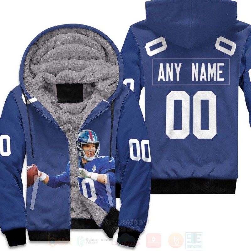 New_York_Giants_Eli_Manning_10_NFL_Royal_Personalized_3D_Fleece_Hoodie