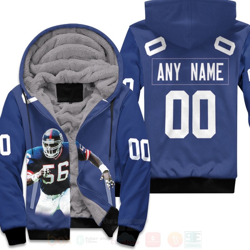 New_York_Giants_Lawrence_Taylor_56_NFL_Royal_Personalized_3D_Fleece_Hoodie