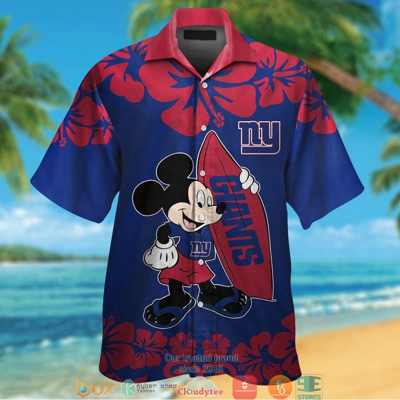 New_York_Giants_Mickey_Mouse_Hawaiian_Shirt_short