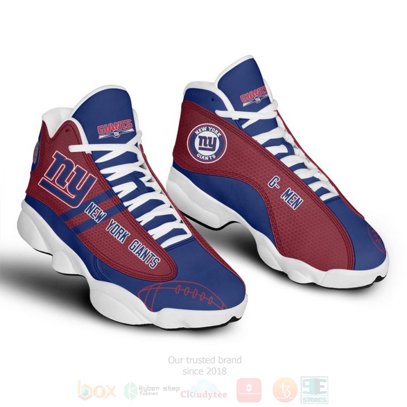 New_York_Giants_NFL_Football_Team_Air_Jordan_13_Shoes