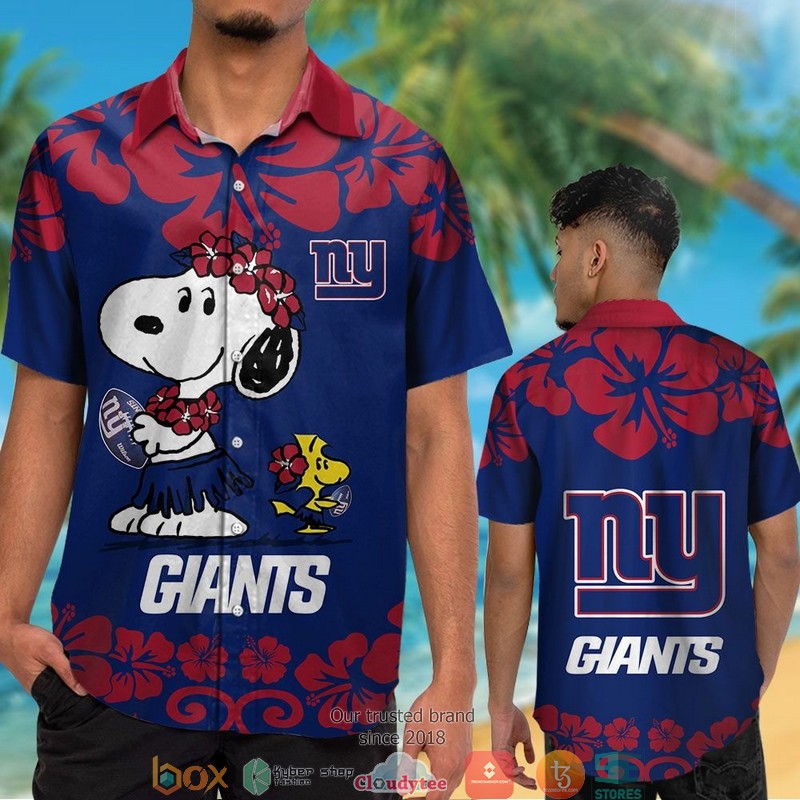 New_York_Giants_Snoopy_Hawaiian_Shirt_short_1