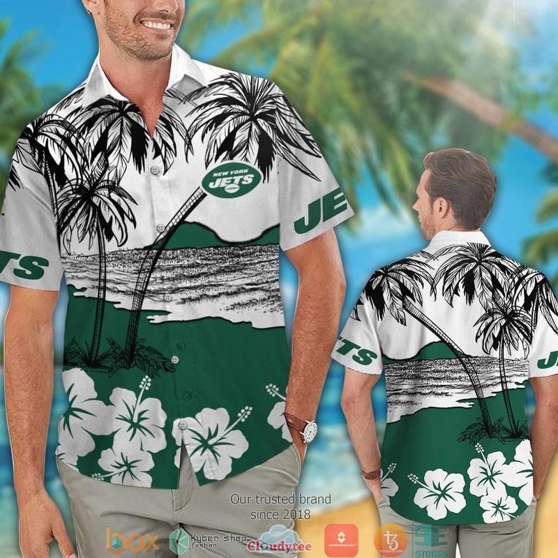 New_York_Jets_Coconut_Island_Hibiscus_Hawaiian_Shirt_short_1