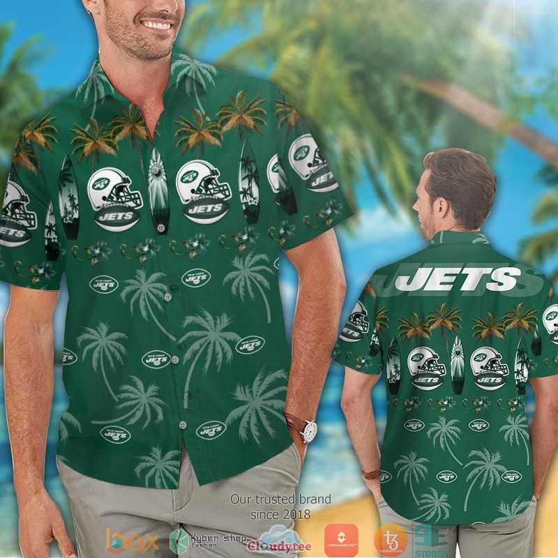 New_York_Jets_Coconut_Pattern_Hawaiian_Shirt_short_1