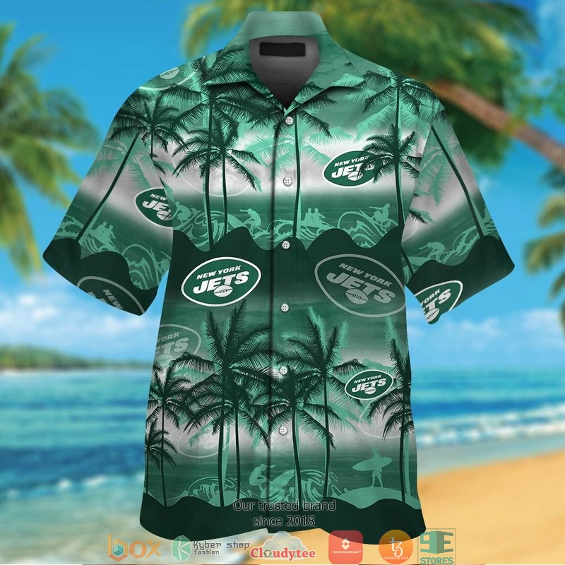 New_York_Jets_Coconut_island_Ocean_Waves_Hawaiian_Shirt_short