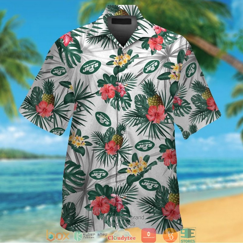 New_York_Jets_Hibiscus_Flower_Hawaiian_Shirt_short
