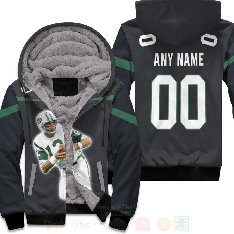 New_York_Jets_Joe_Namath_12_NFL_Black_2019_Personalized_3D_Fleece_Hoodie