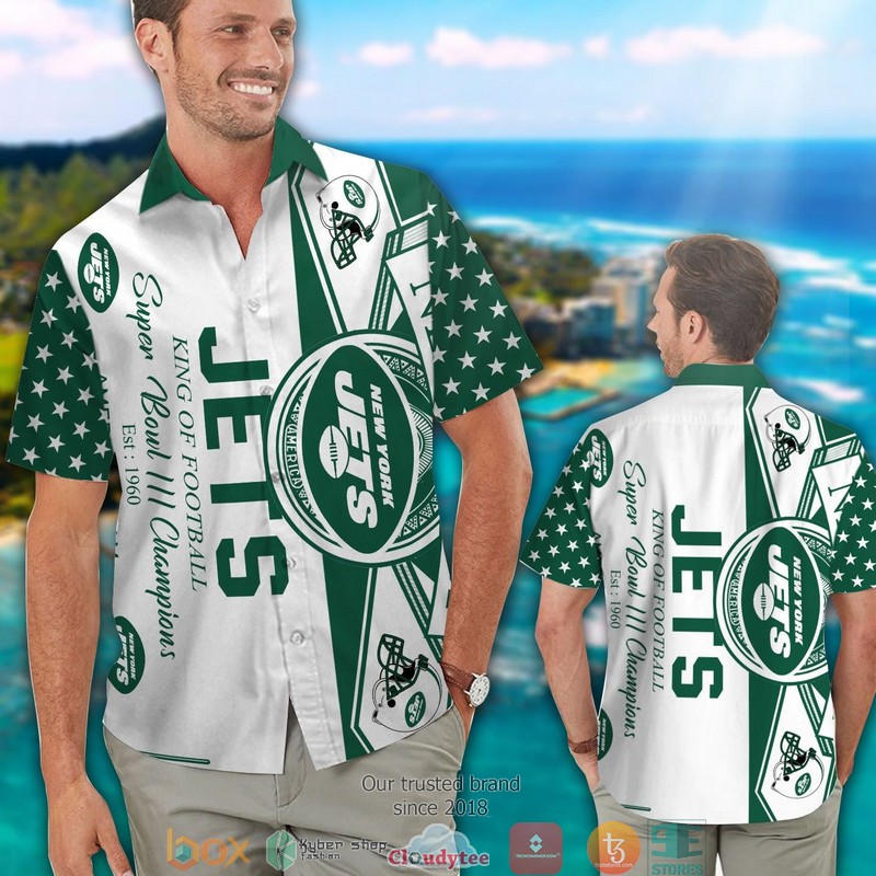 New_York_Jets_King_of_football_Hawaiian_Shirt