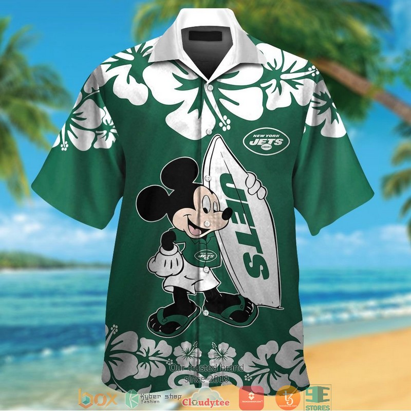 New_York_Jets_Mickey_Mouse_Hawaiian_Shirt_short