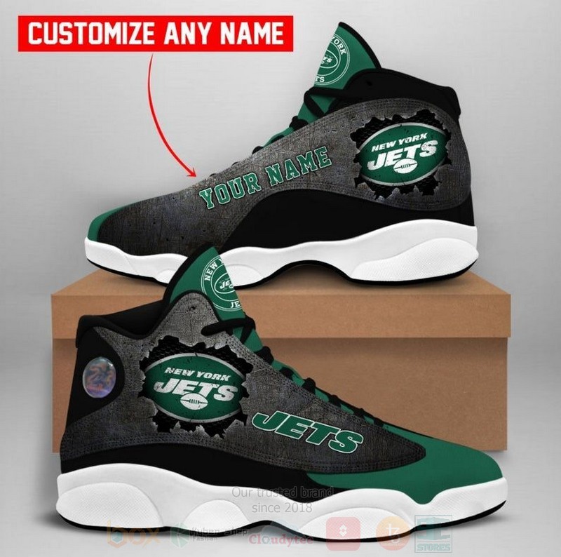 New_York_Jets_NFL_Custom_Name_Air_Jordan_13_Shoes