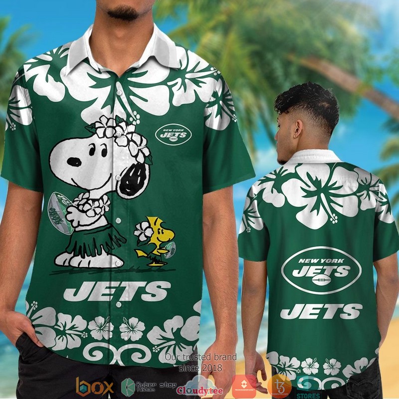 New_York_Jets_Snoopy_Hawaiian_Shirt_short_1