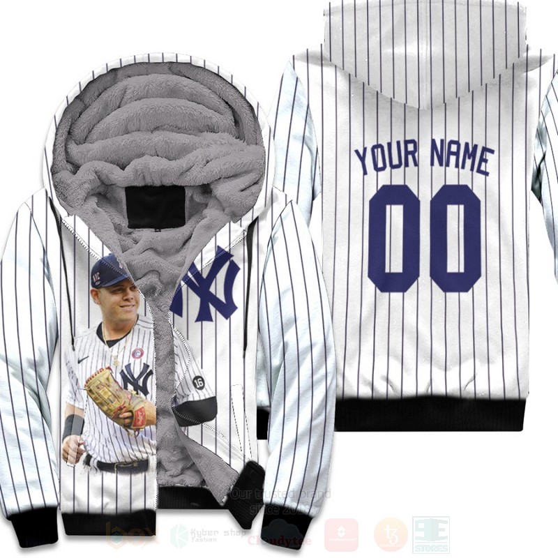 New_York_Yankees_Gio_Urshela_16_2020_MLB_White_Personalized_3D_Fleece_Hoodie