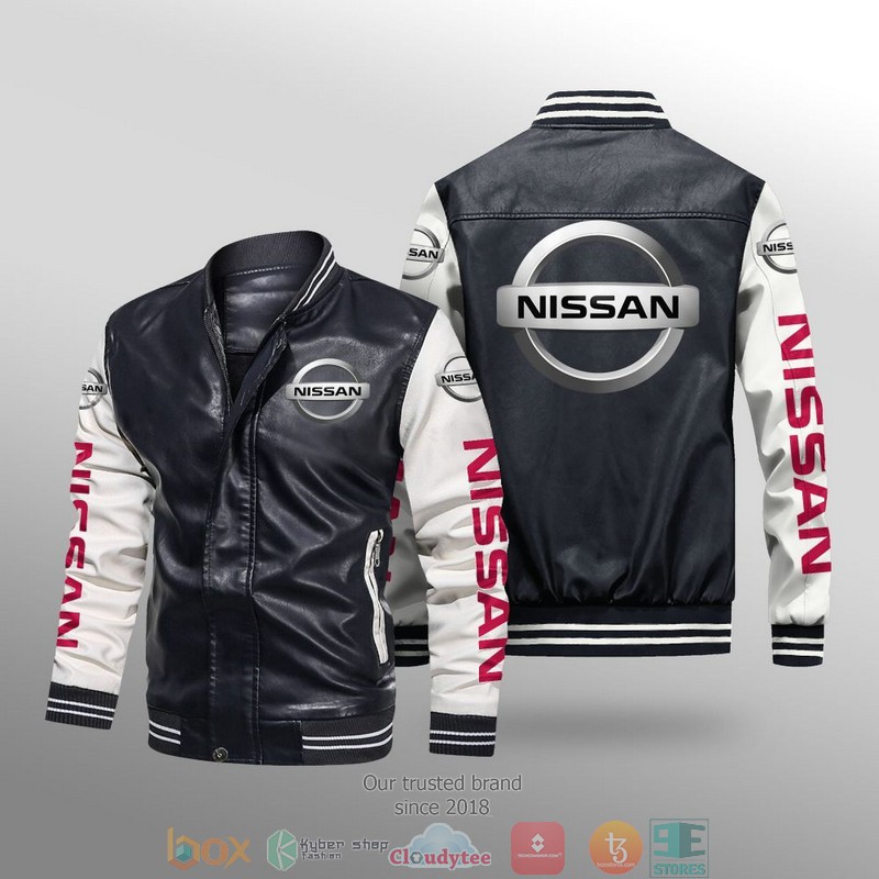 Nissan_Car_Brand_Leather_Bomber_Jacket