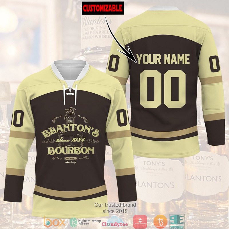 Personalized_Blantons_Single_Barrel_Bourbon_Jersey_Hockey_Shirt