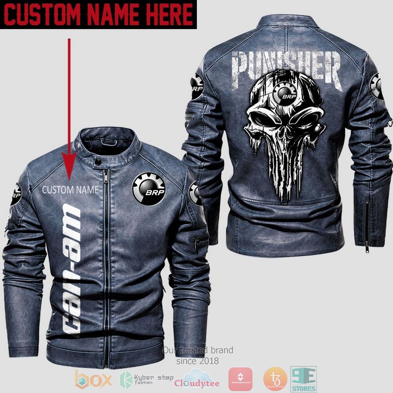 Personalized_Can_Am_BRP_Punisher_Skull_Collar_Leather_Jacket_1