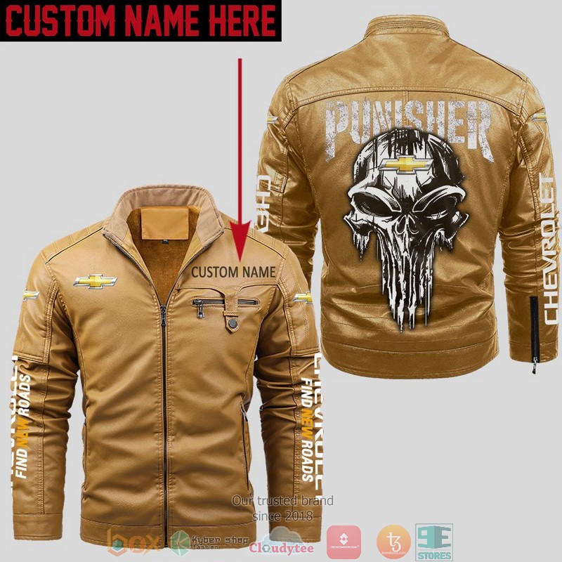 Personalized_Chevrolet_Punisher_Skull_Fleece_Leather_Jacket_1